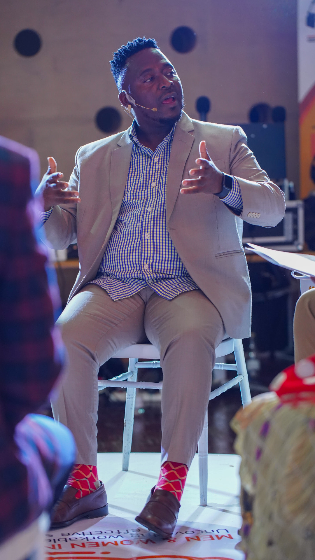 Men & Women in Conversation — event photography and campaign identity
