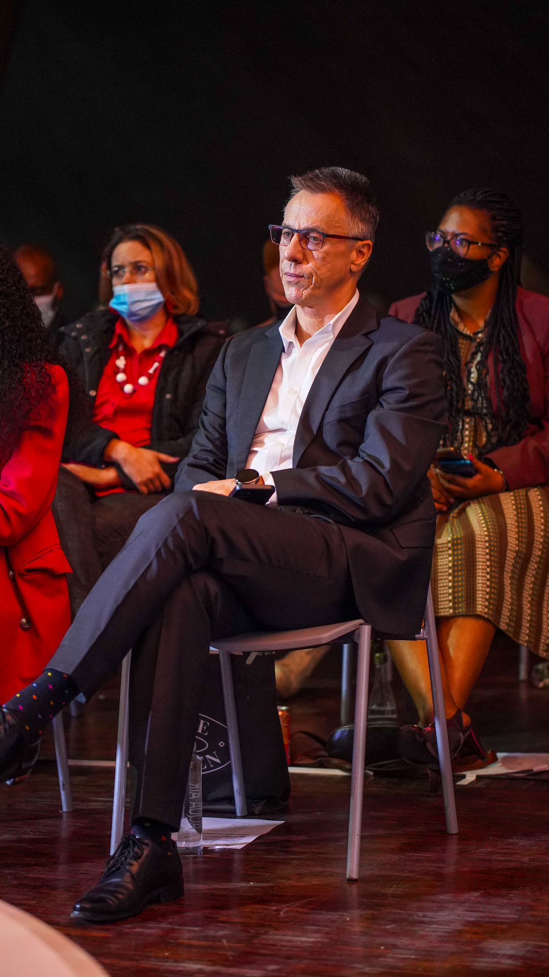 Men & Women in Conversation — event photography and campaign identity