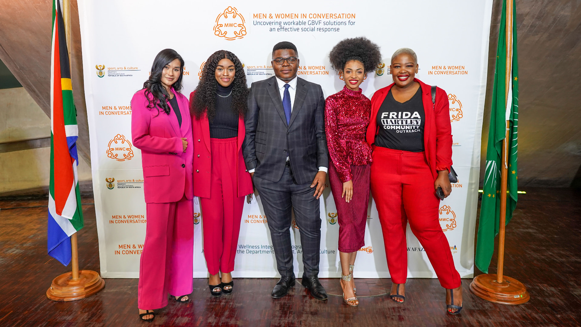 Men & Women in Conversation — event photography and campaign identity
