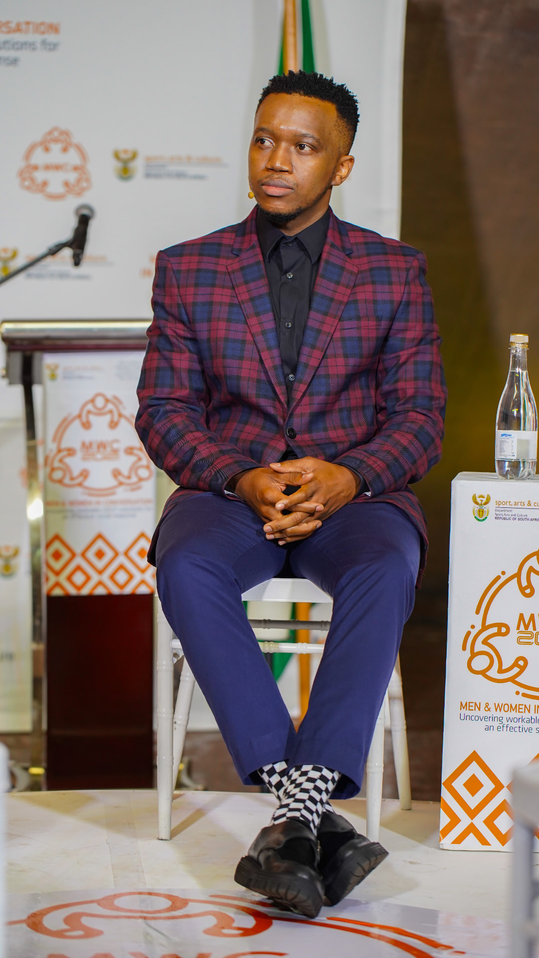 Men & Women in Conversation — event photography and campaign identity