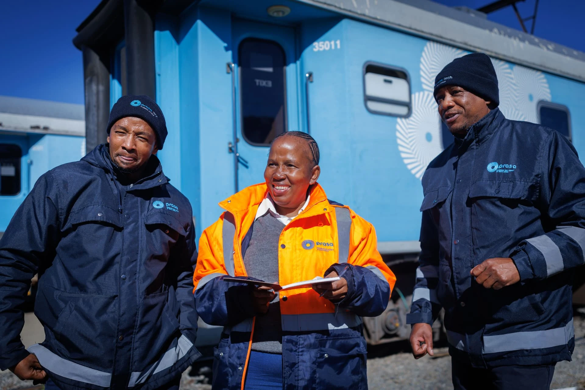 Women’s Day campaign photograph at PRASA