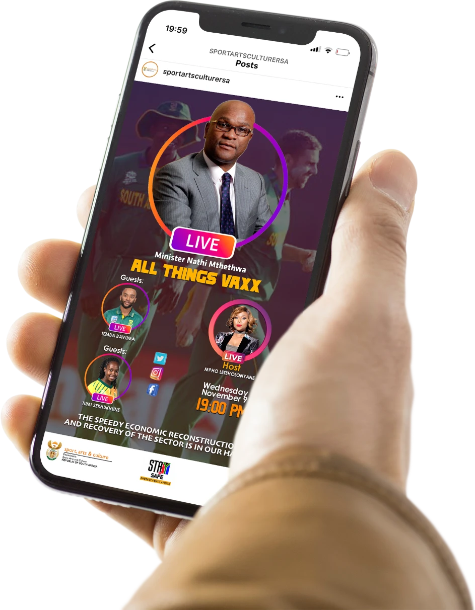 All Things Vaxx — Minister Nathi Mthethwa IG Live
