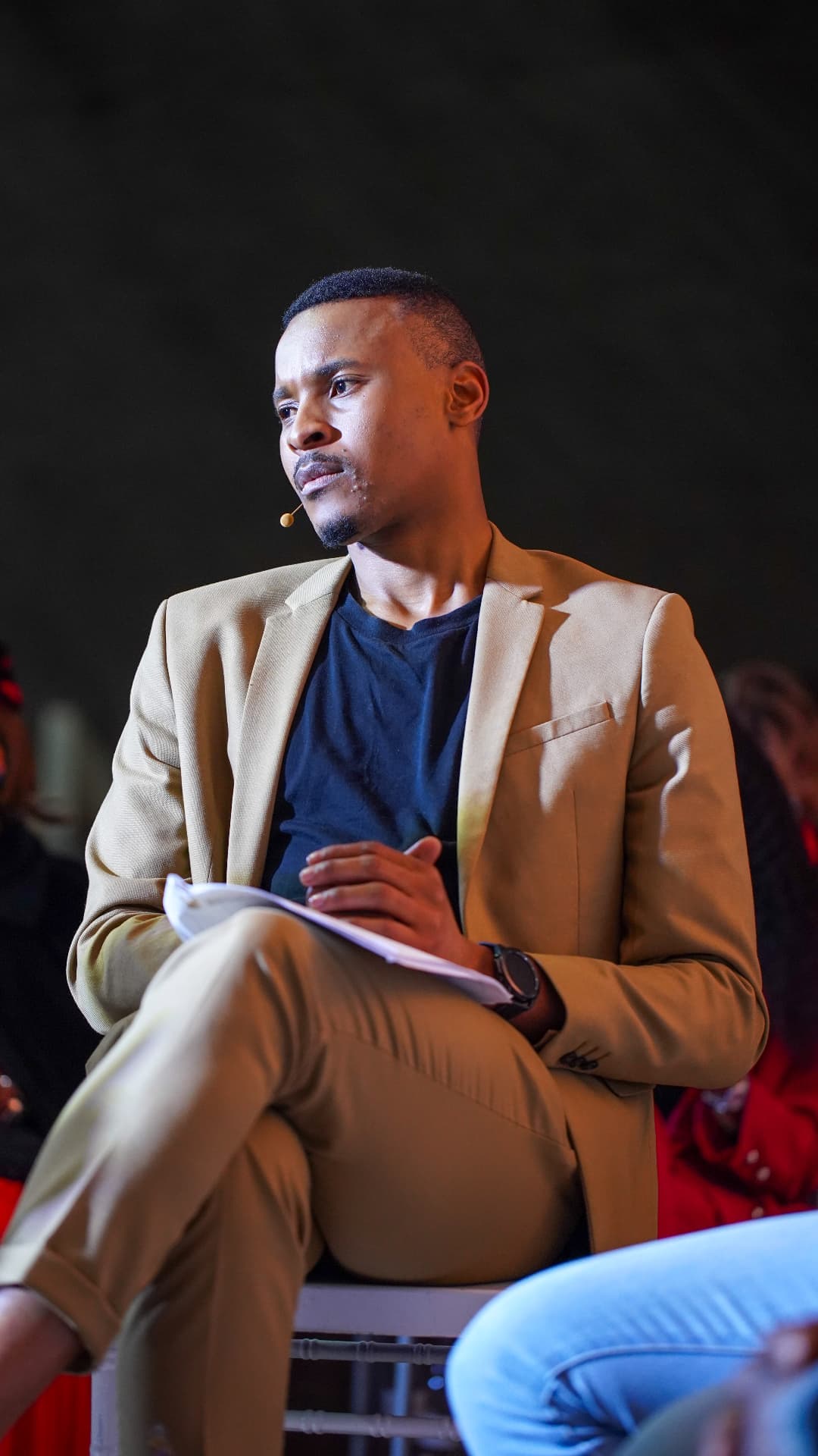 Men & Women in Conversation — event photography and campaign identity