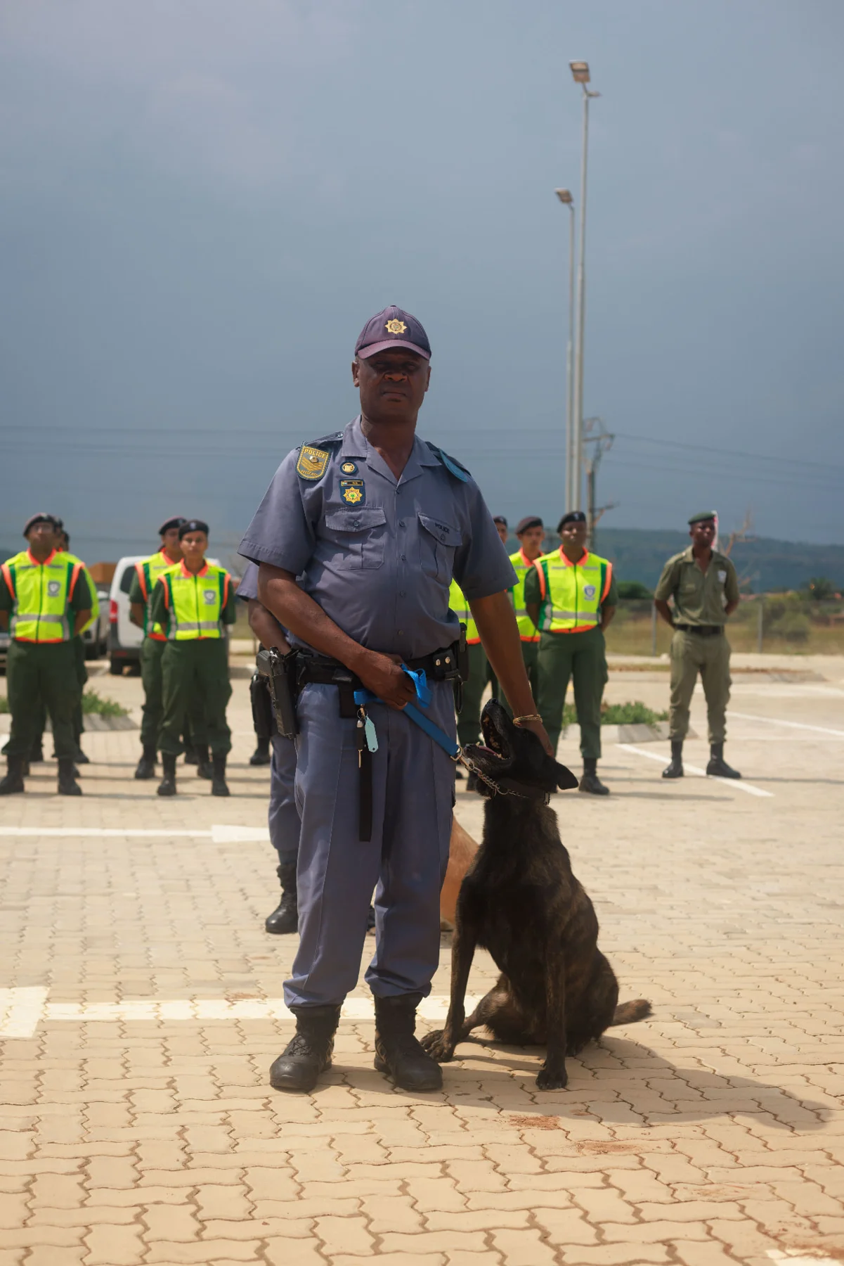 Officer with a police dog