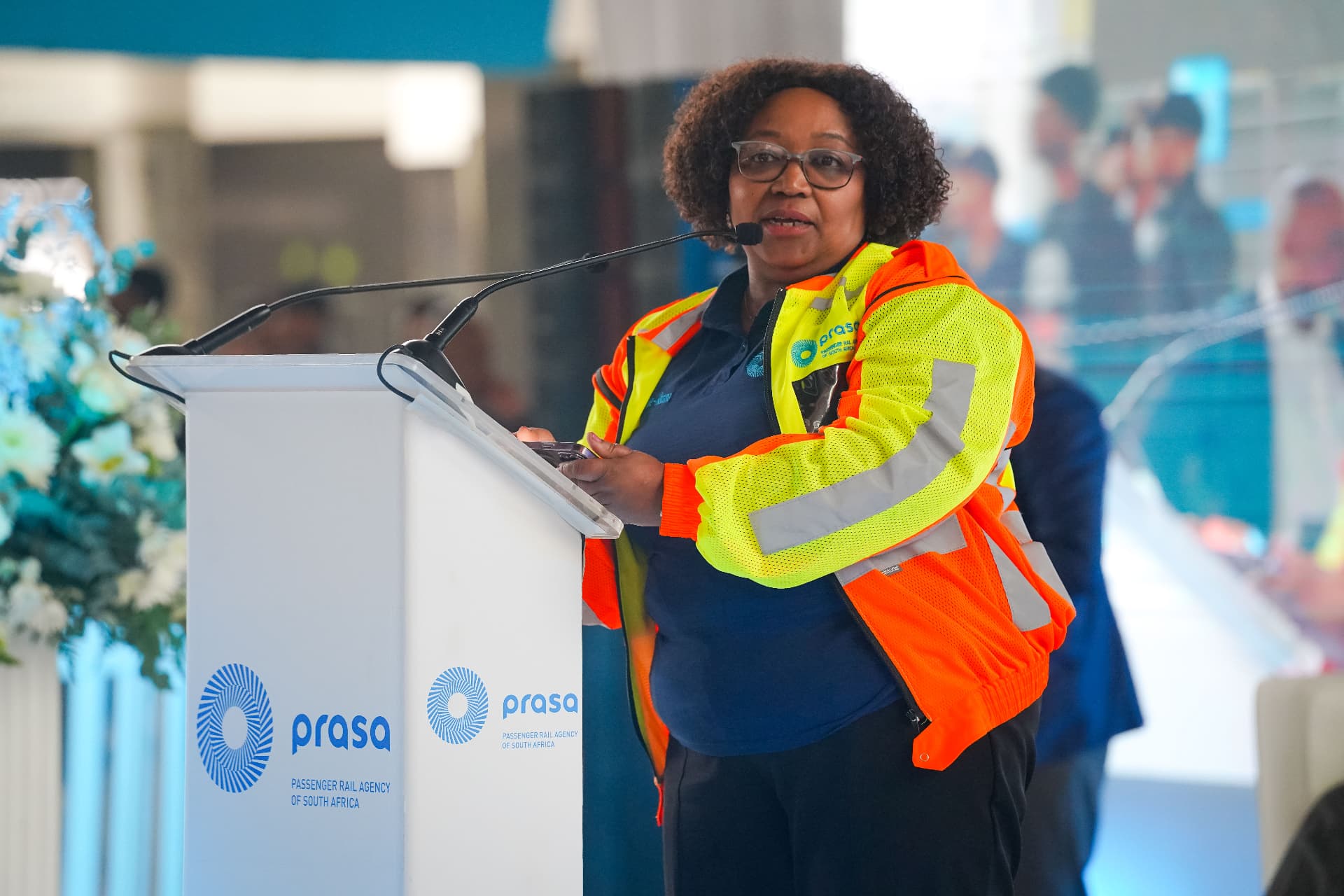 Train Set #200 — address at the PRASA lectern