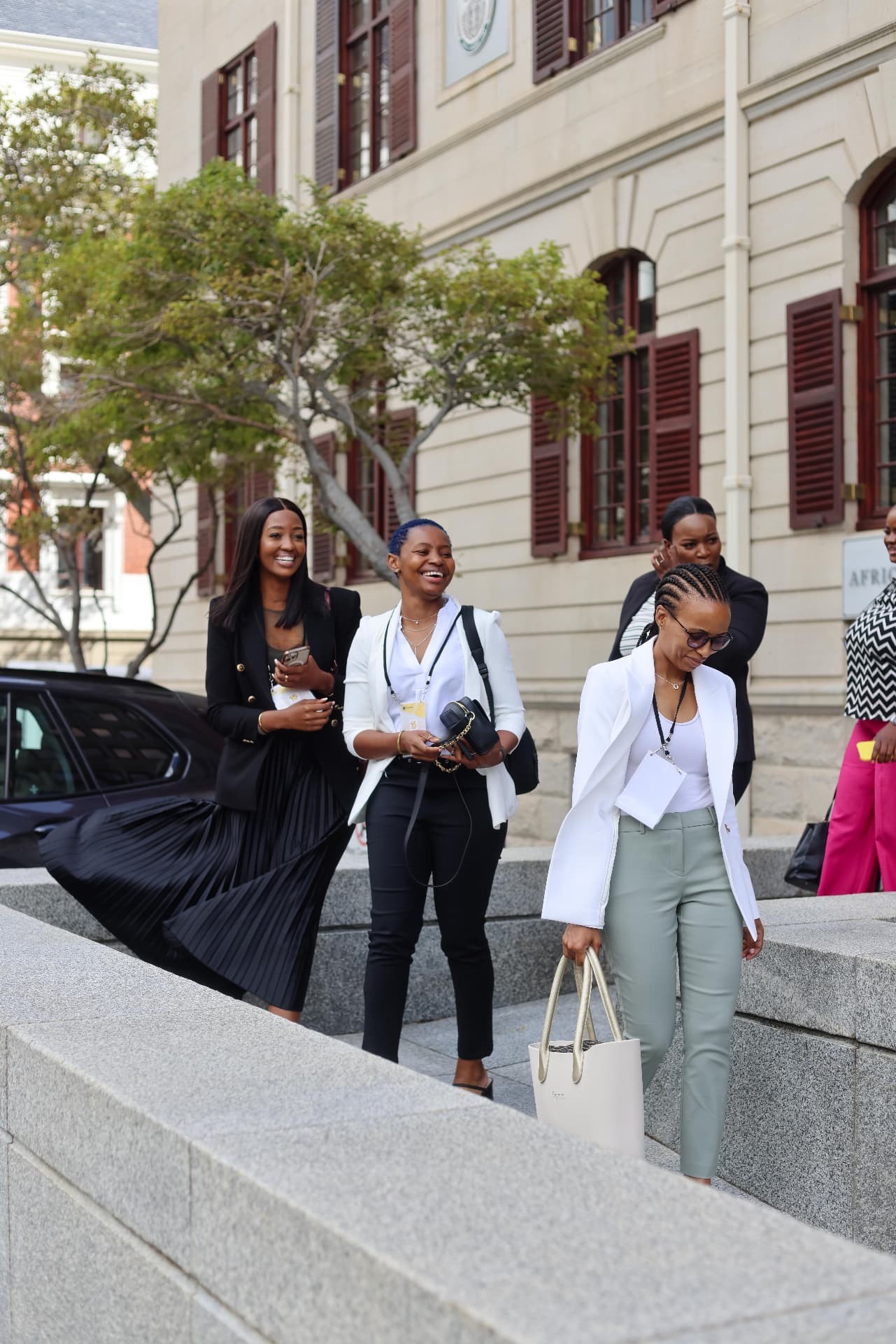 Tintswalo delegation arriving at Parliament
